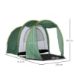 TENDA DA CAMPEGGIO TUNNEL PER 4-6 PERSONE 410 X 240 X 195 CM COLORE VERDE