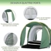 TENDA DA CAMPEGGIO TUNNEL PER 4-6 PERSONE 410 X 240 X 195 CM COLORE VERDE