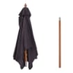 OMBRELLONE DA GIARDINO INCLINABILE 6 STECCHE 2 X 1.5 M GRIGIO SCURO