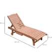 LETTINO PRENDISOLE  IN LEGNO CON RUOTE E VASSOIO ESTRAIBILE 182 X 60 X 35 CM