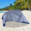 OMBRELLONE DA SPIAGGIA TONDO A TENDA 2 IN 1 210 X H222 CM COLORE BLU