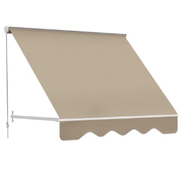 TENDA DA SOLE AVVOLGIBILE A CADUTA 180 X 70 CM COLORE BEIGE