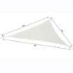 TENDA DA SOLE A VELA OMBREGGIANTE 6 X 6 X 6 MT COLORE CREMA