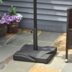BASE PER OMBRELLONE IN PLASTICA DA 20KG PER PALI DA 30-35-38MM COLORE NERO