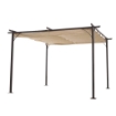 GAZEBO PERGOLA CON PARASOLE RETRAIBILE 350 X 350 X 230 CM BEIGE