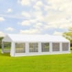 GAZEBO DA GIARDINO CON PARETI RIMOVIBILI E FINESTRE 10 X 6 M