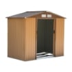 CASETTA DA GIARDINO PORTA UTENSILI IN LAMIERA DI ACCIAIO 213 X 127 X 185CM