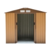 CASETTA DA GIARDINO PORTA UTENSILI IN LAMIERA DI ACCIAIO 213 X 127 X 185CM