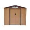 CASETTA DA GIARDINO PORTA UTENSILI IN LAMIERA DI ACCIAIO 213 X 127 X 185CM