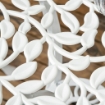 SET DA GIARDINO IN ALLUMINIO BIANCO 2 SEDIE 45X42X85.5 CM E TAVOLINO ROTONDO Ø61X66.5 CM