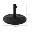 BASE PER OMBRELLONE ROTONDA Ø48X34 CM IN PLASTICA DA 13KG NERO