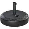 BASE PER OMBRELLONE ROTONDA Ø55CM IN PLASTICA DA 30 KG NERO