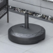 BASE PER OMBRELLONE ROTONDA Ø55CM IN PLASTICA DA 30 KG NERO