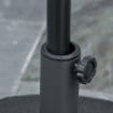 BASE PER OMBRELLONE ROTONDA Ø55CM IN PLASTICA DA 30 KG NERO