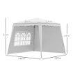 GAZEBO PIEGHEVOLE AD ALTEZZA REGOLABILE IN ACCIAIO E TESSUTO OXFORD 240X240X250 CM