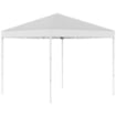 GAZEBO DA GIARDINO PIEGHEVOLE IN ACCIAIO E TESSUTO OXFORD 2.45 X 2.45 M BIANCO