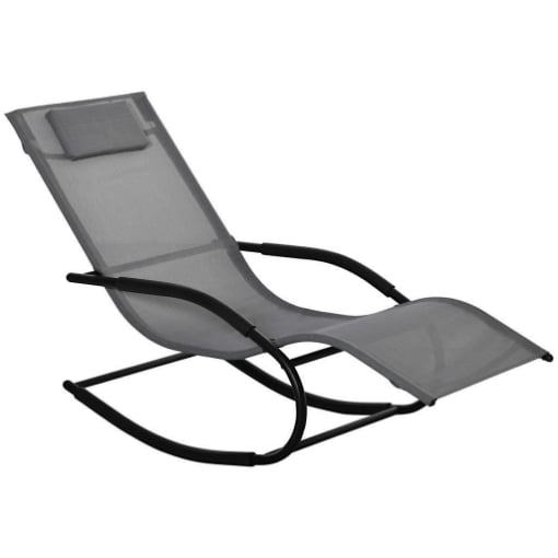 SDRAIO A DONDOLO ZERO GRAVITY ERGONOMICA IN METALLO E TEXTELINE 63 X160 X 88 CM