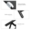 SET 2 SDRAIO DA GIARDINO PIEGHEVOLI CON SCHIENALE REGOLABILE 64X134X95 CM NERO