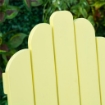 SEDIA PER BAMBINI DA GIARDINO IN LEGNO DI PINO VERDE E GIALLO PASTELLO