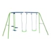 SET ALTALENE DA GIARDINO CON ALTALENA DOPPIA E 2 ALTALENE SINGOLE 280X140X178CM 