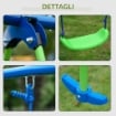 SET ALTALENE DA GIARDINO CON ALTALENA DOPPIA E 2 ALTALENE SINGOLE 280X140X178CM 