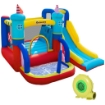 CASTELLO GONFIABILE 4 IN 1 CON SCIVOLO E PISCINA 265 X 260 X 200 CM MULTICOLORE