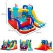 CASTELLO GONFIABILE 4 IN 1 CON SCIVOLO E PISCINA 265 X 260 X 200 CM MULTICOLORE
