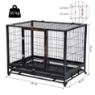 GABBIA BOX PER CANI CUCCIOLI DA INTERNO ESTERNO CON ROTELLE 92×62×75CM