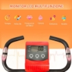 CYCLETTE 2 IN 1 RESISTENZA MAGNETICA REGOLABILE 8 LIVELLI SCHERMO LCD ROSSA