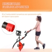 CYCLETTE 2 IN 1 RESISTENZA MAGNETICA REGOLABILE 8 LIVELLI SCHERMO LCD ROSSA