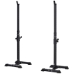 SET 2 RACK SUPPORTO PER BILANCIERE IN ACCIAIO ALTEZZA REGOLABILE SU 12 LIVELLI