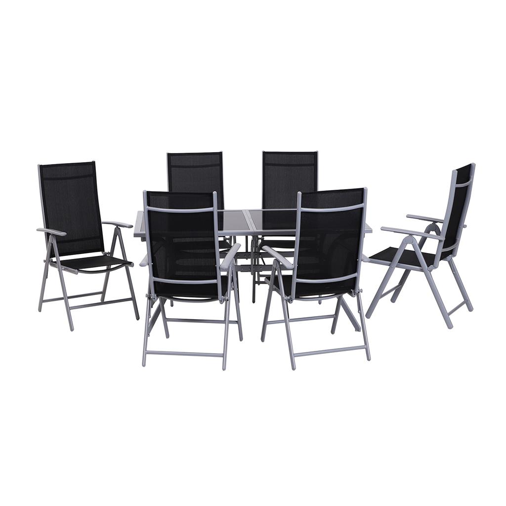 Set di 2 sedie pieghevoli con cuscino, sedie da pranzo pieghevoli