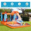 GIOCO GONFIABILE PER BAMBINI CON SCIVOLO TRAMPOLINO E POMPA ELETTRICA