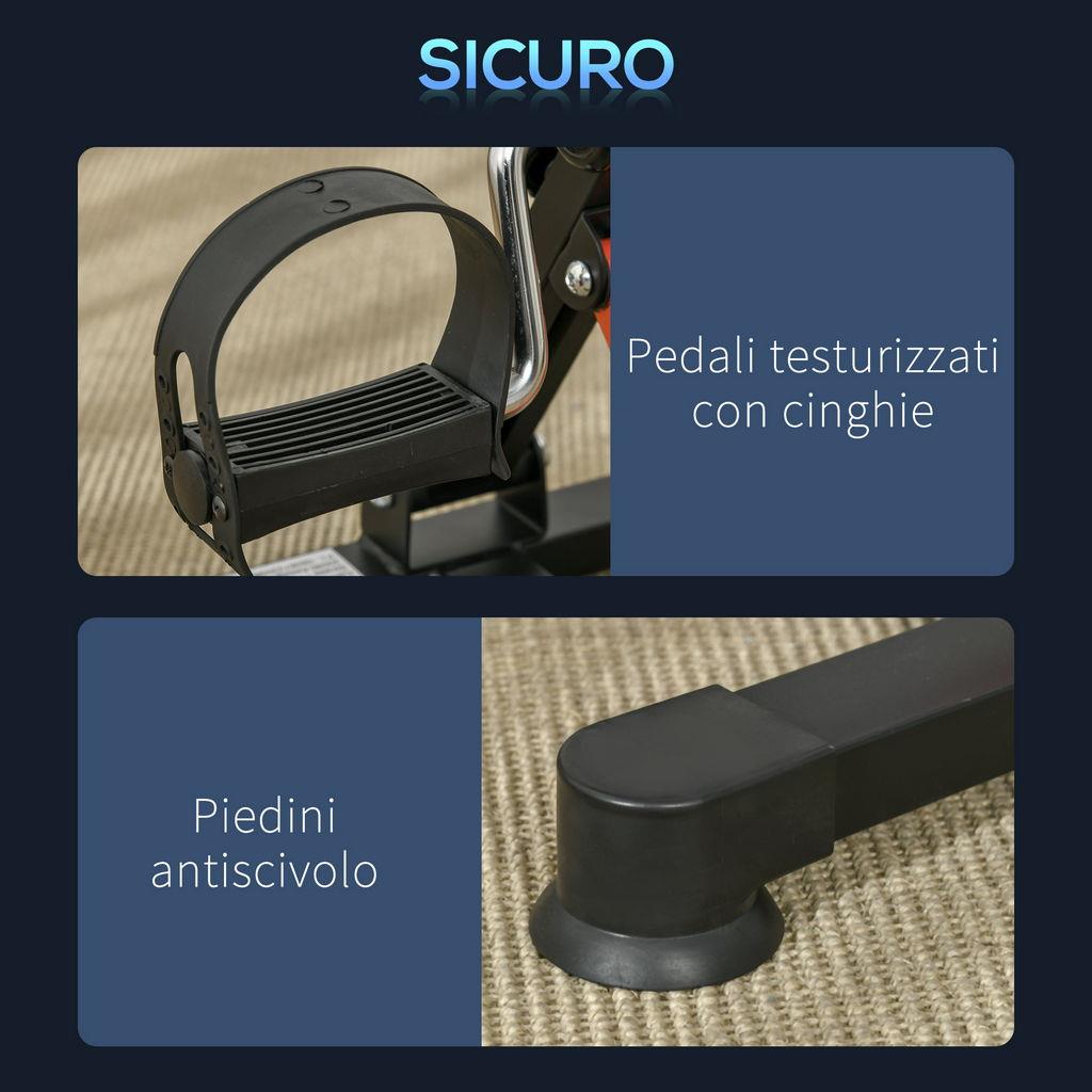 DecHome Cyclette Bici Ellittica Magnetica Con Schermo LCD 8 Livelli Di Resistenza E Sedile Regolabile 103x62x151cm Nero 230a P 292294