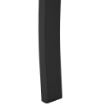 PANCHINA DA GIARDINO IN METALLO 127 X 62 X 82CM COLORE NERO