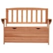 PANCHINA IN LEGNO DA GIARDINO A 2 POSTI CON VANO CONTENITORE 112X58X84 CM