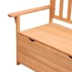 PANCHINA IN LEGNO DA GIARDINO A 2 POSTI CON VANO CONTENITORE 112X58X84 CM
