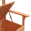 PANCHINA IN LEGNO DA GIARDINO A 2 POSTI CON VANO CONTENITORE 112X58X84 CM