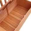 PANCHINA IN LEGNO DA GIARDINO A 2 POSTI CON VANO CONTENITORE 112X58X84 CM