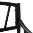 PANCHINA DA GIARDINO 2 POSTI  IN METALLO 128 X 56  X 86 CM NERO