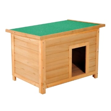 CUCCIA PER CANI IMPERMEABILE DA ESTERNO IN LEGNO DI ABETE 85X58X58CM