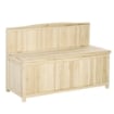 PANCHINA CONTENITORE IN LEGNO DA GIARDINO CON SCHIENALE 115X45X75 CM
