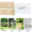 PANCHINA CONTENITORE IN LEGNO DA GIARDINO CON SCHIENALE 115X45X75 CM