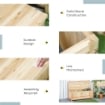 PANCHINA CONTENITORE IN LEGNO DA GIARDINO CON SCHIENALE 115X45X75 CM