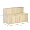 PANCHINA CONTENITORE IN LEGNO DA GIARDINO CON SCHIENALE 115X45X75 CM