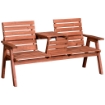 PANCHINA IN LEGNO DI ABETE DA GIARDINO BIPOSTO CONVERTIBILE 160X70X85 CM