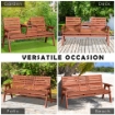 PANCHINA IN LEGNO DI ABETE DA GIARDINO BIPOSTO CONVERTIBILE 160X70X85 CM