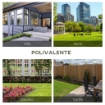 PANCHINA DA GIARDINOIN ACCIAIO CON SCHIENALE ALTO 128X62.5X81.5 CM NERO