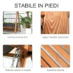 DONDOLO DA GIARDINO 3 POSTI CONVERTIBILE IN LETTO 225.5 X 113 X 180CM GRIGIO