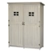 CASETTA DA GIARDINO IN LEGNO CON PORTA MENSOLE E FINESTRE 127.5 X 50 X 164 CM